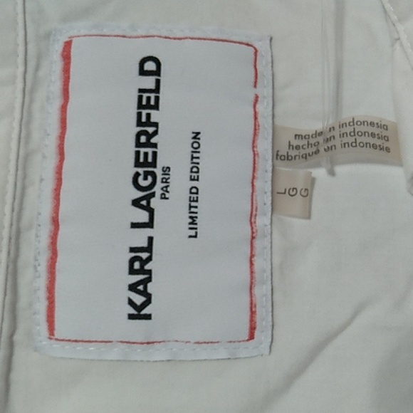 SALE! NWOT Karl Lagerfeld Paris Limited Edition Hi Lo Shirt Sz.LG (BX51) - Picture 10 of 13